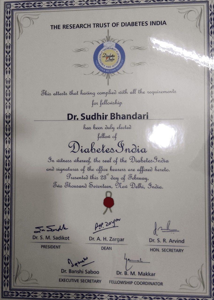 FDI 2017 Fellowship of diabetes in India